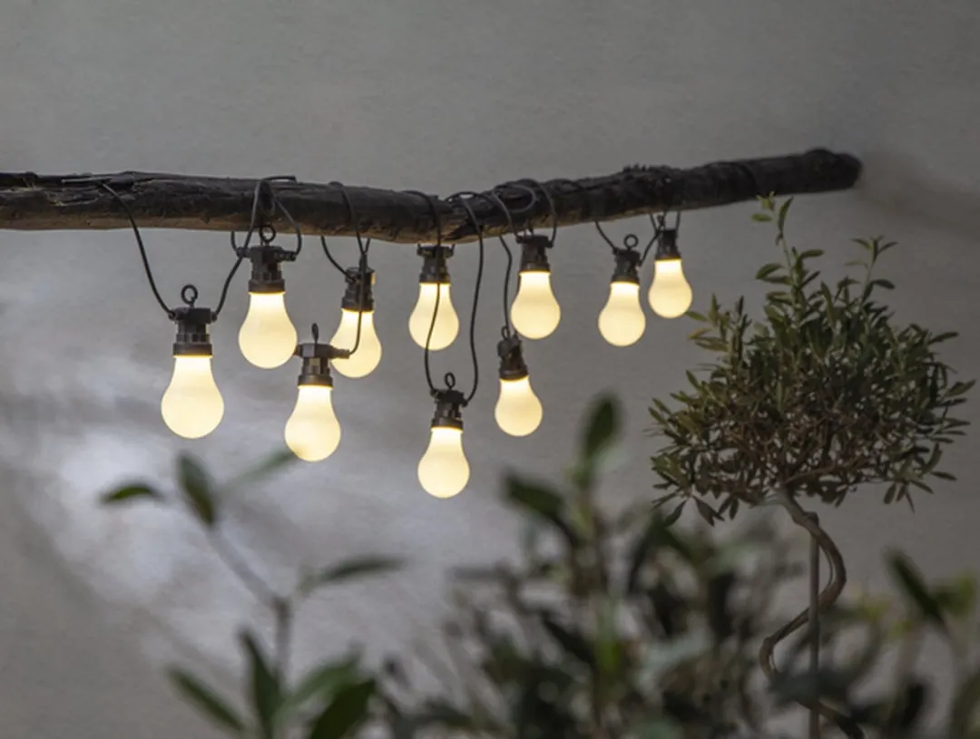 Star Trading Circus Lichtdecoratie Ketting - 10 LED 3W - Zwart