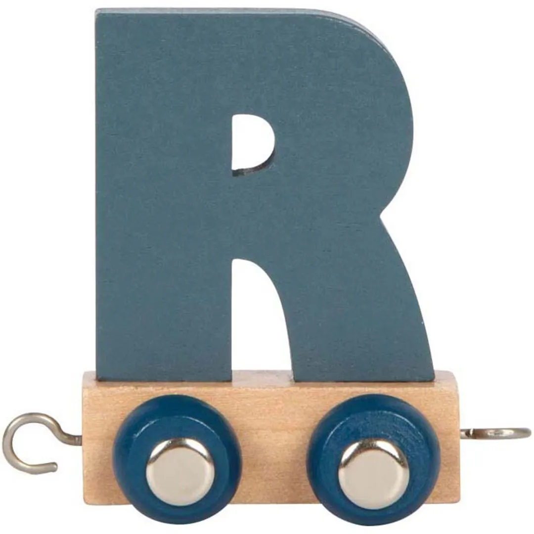 Small Foot Houten Lettertrein Polar R - Multicolor
