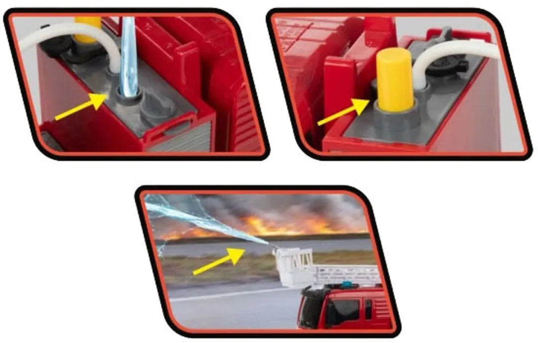 Toi-Toys Vehicool Brandweer Ladderwagen 28cm - Multikleur