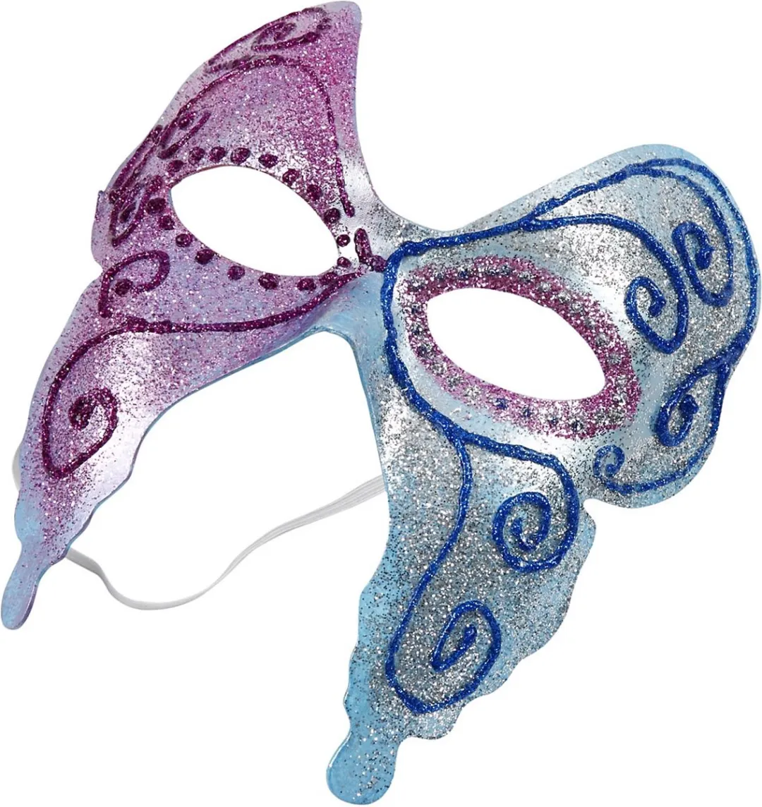 Creativ Company Harlekijn Maskers Wit - 12 Stuks