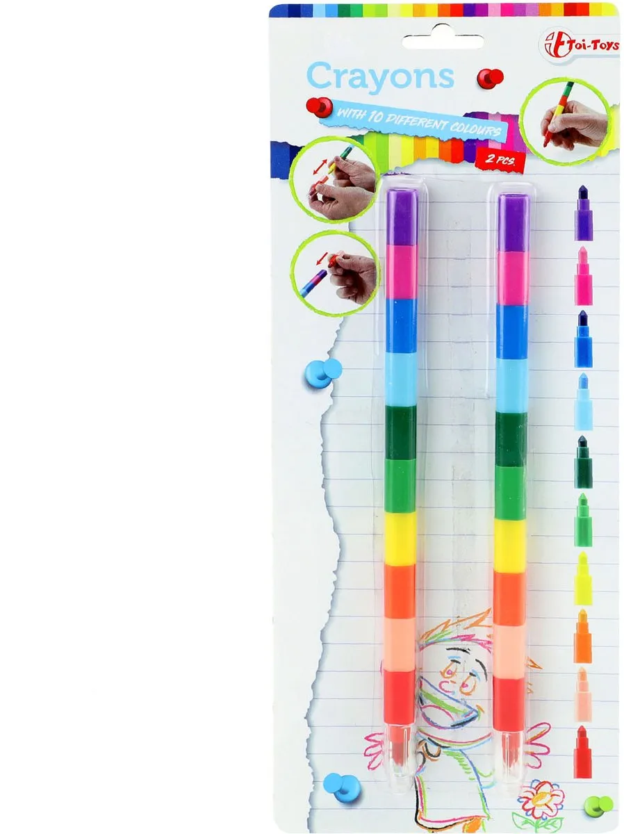 Toi-Toys Waskrijt Pen 10-in-1