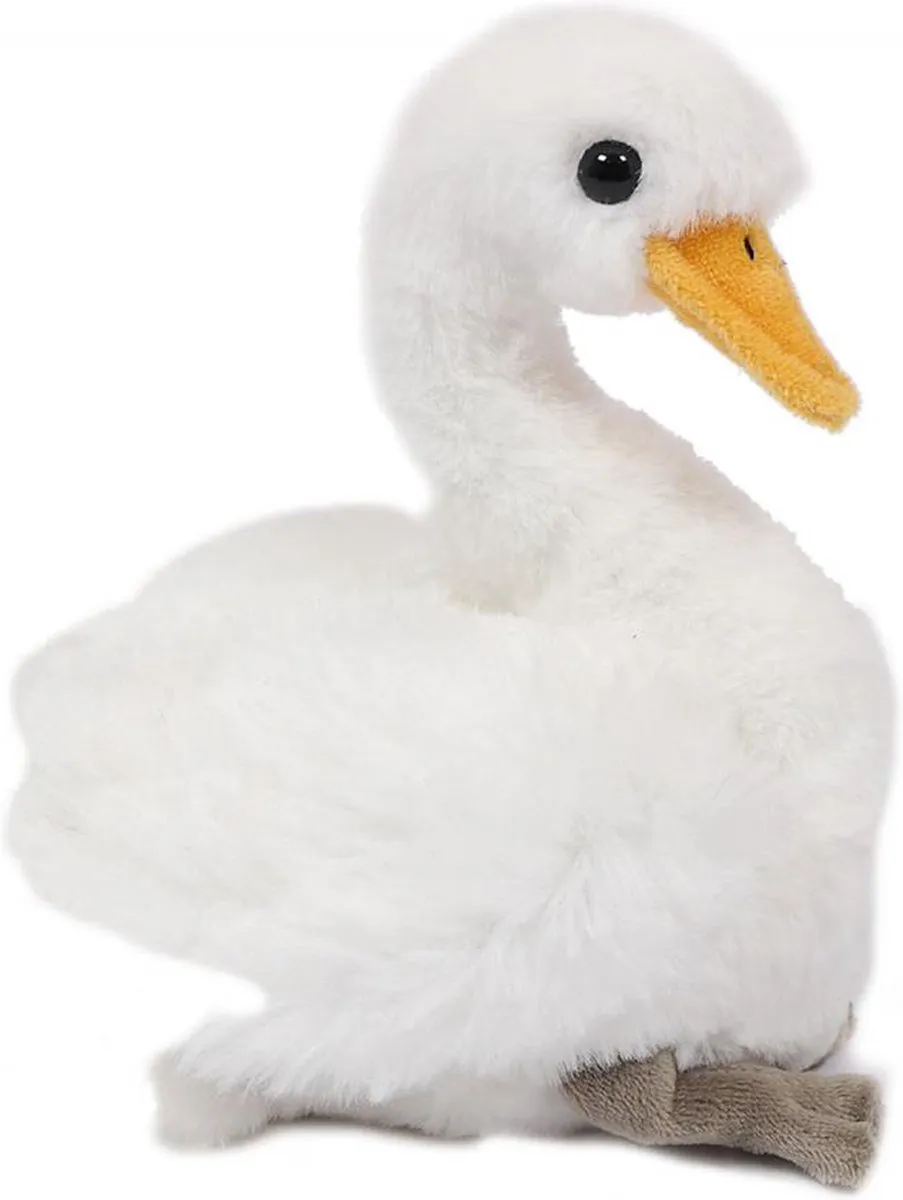 PIA Soft Toys Knuffelzwaan Wit 18cm