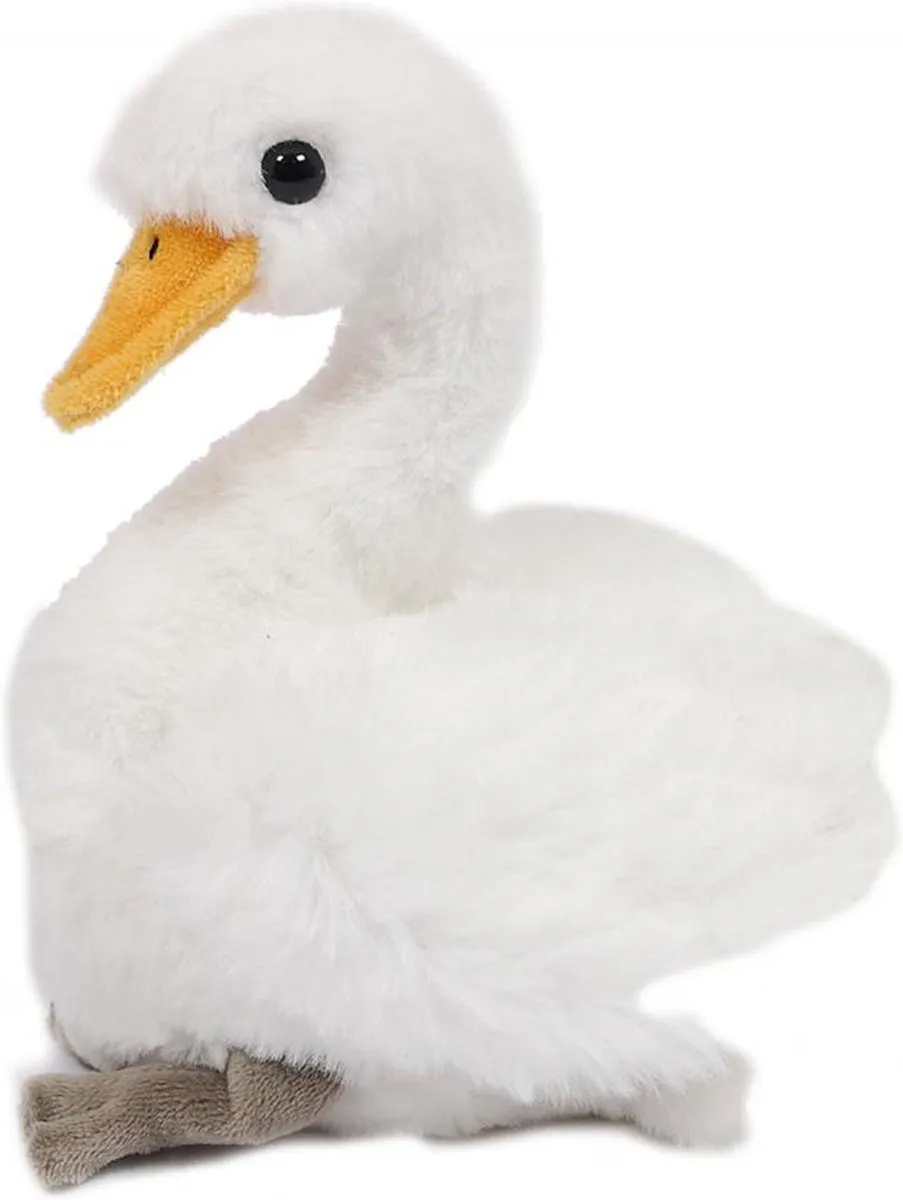 PIA Soft Toys Knuffelzwaan Wit 18cm