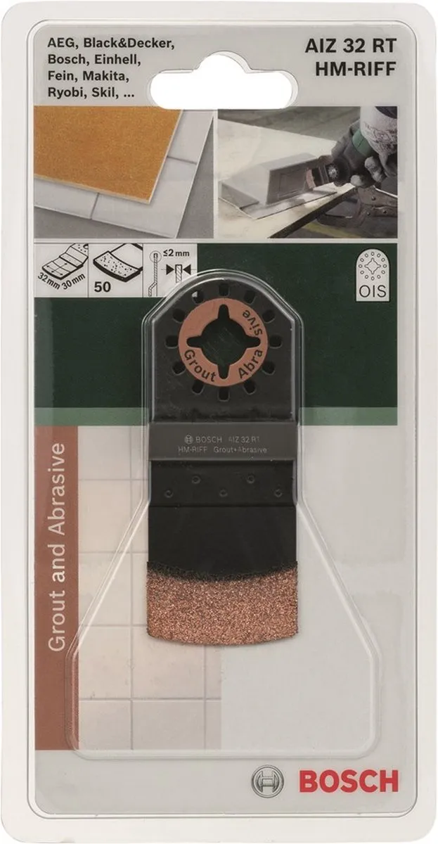 Bosch AIZ 32 RT5 Carbide Invalzaagblad 32x30mm - Cement/Tegel - afbeelding 6 van 6