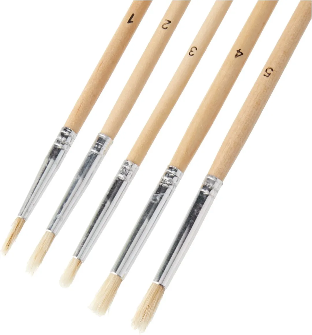 Silverline Penselen Ronde Punten - 12 Stuks