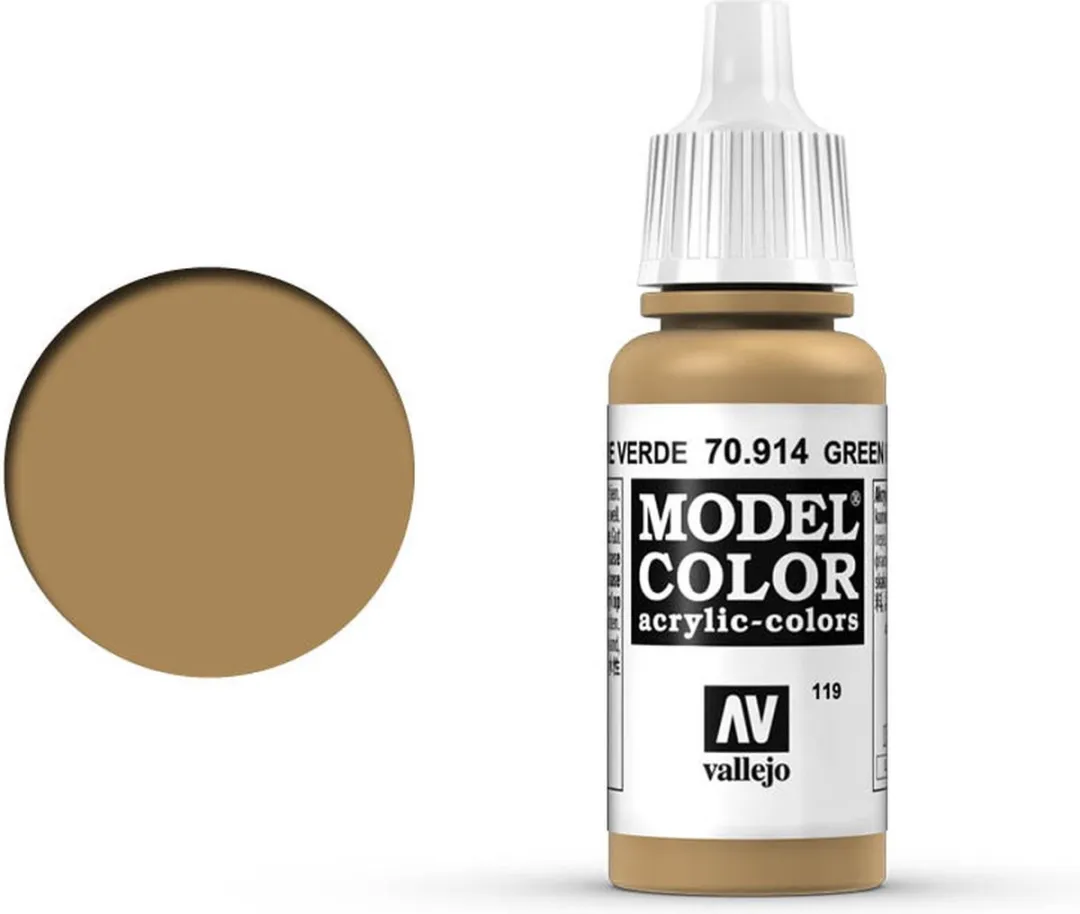 Vallejo Model Color Green Ochre Acrylverf 17ml