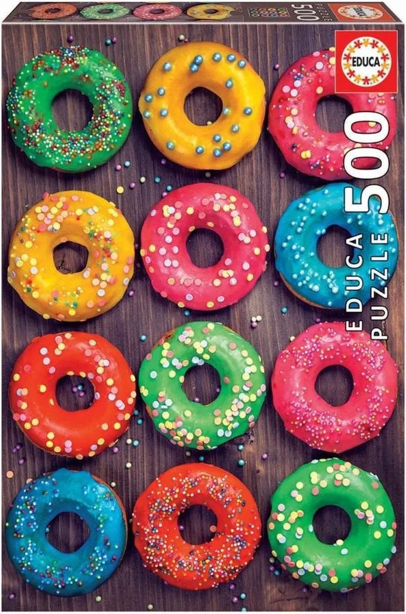 Educa Gekleurde Beignets Puzzle 500 Stuks