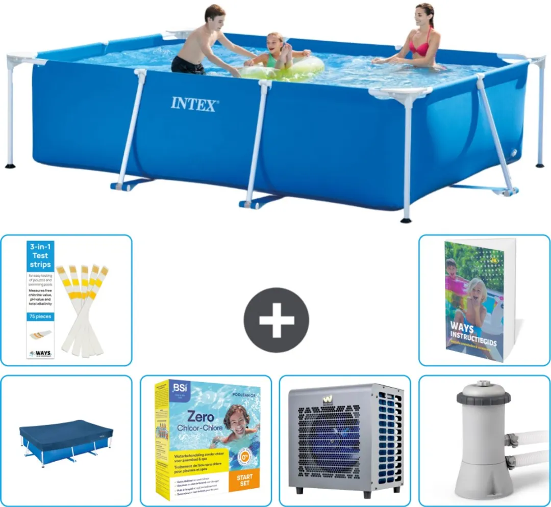Intex Rechthoekig Frame Zwembad 300x200x75cm
