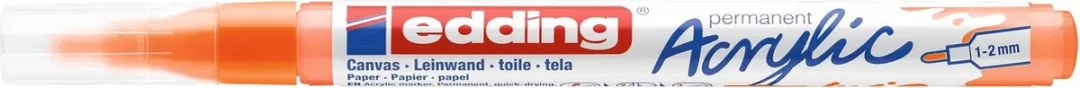 edding 5300 Acrylic Marker - Neon Oranje - Fijne punt