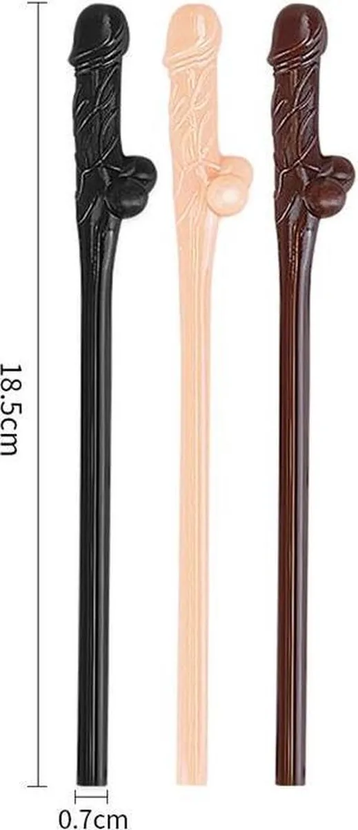 Lovetoy Rietjes Penis-Vorm - 9 Stuks - Gemengde Beige