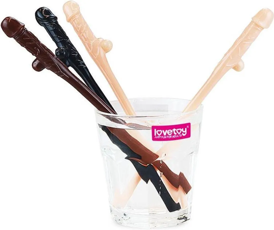 Lovetoy Rietjes Penis-Vorm - 9 Stuks - Gemengde Beige
