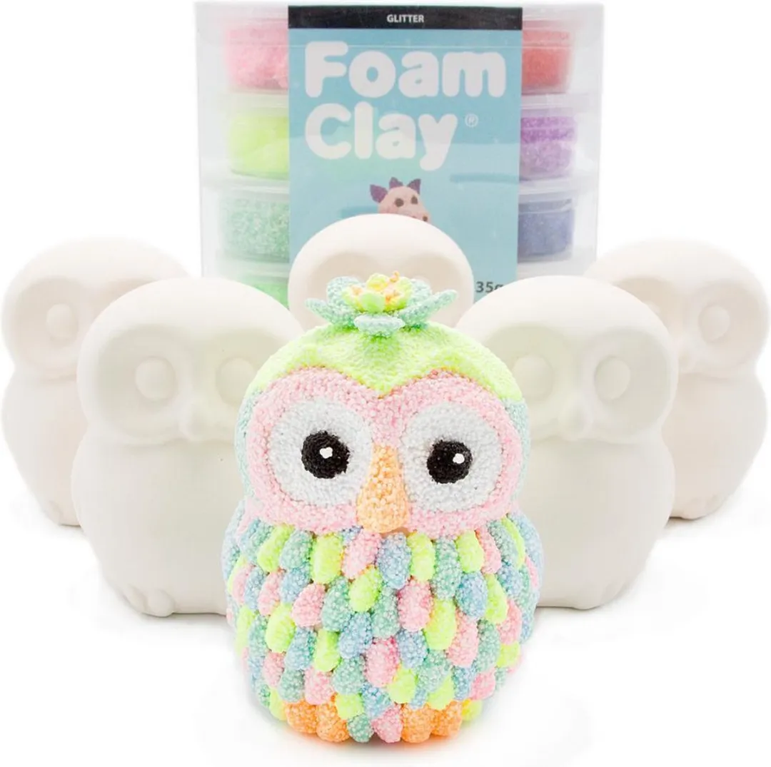 Foam Clay Knutselpakket Spaarpot Uiltjes