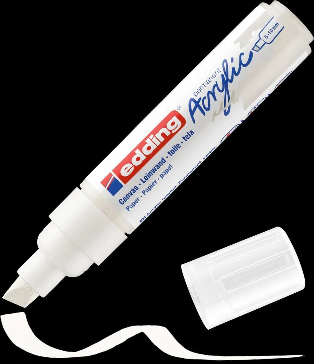edding 5000 Acrylmarker Breed 922 Verkeerswit