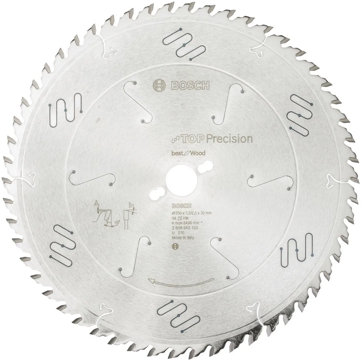 Bosch Professional Cirkelzaagblad Top Precision Best for Wood 350mm