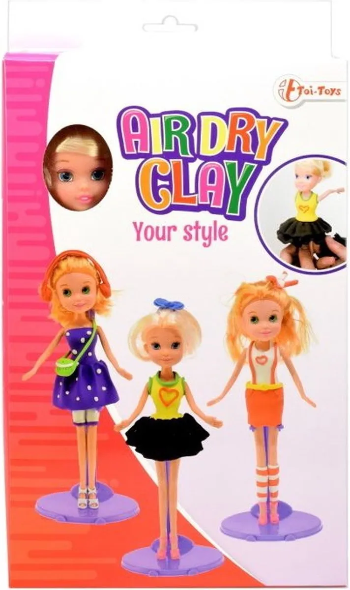 Toi-Toys Make Your Own Dough Kleding met Tienerpop 2 - Multicolor