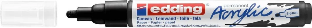 edding Acrylic Marker Medium Zwart