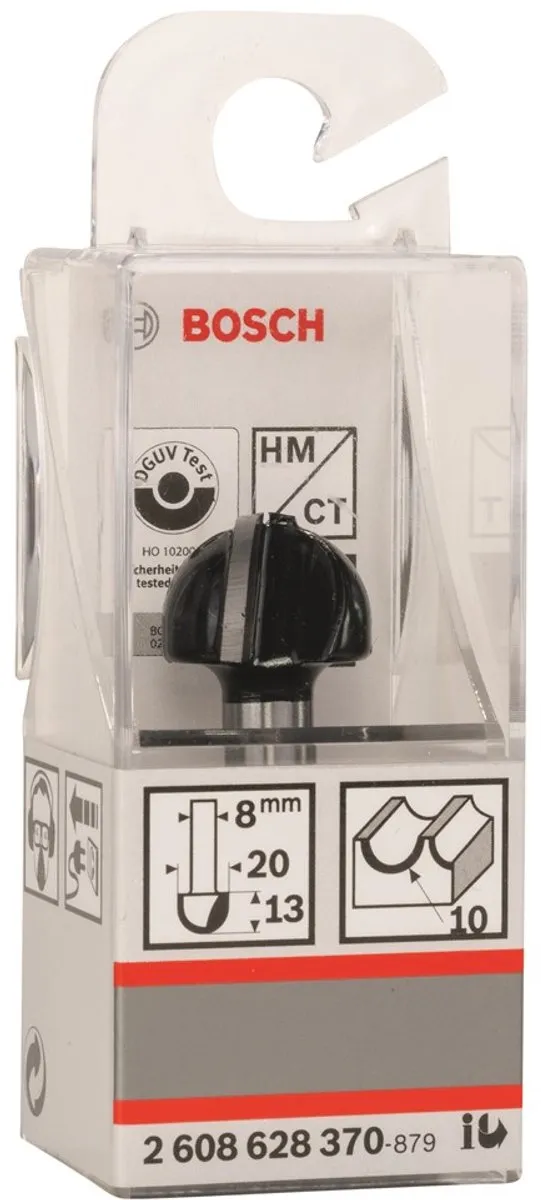 Bosch Halfrondprofielfrezen 8mm R1 10mm