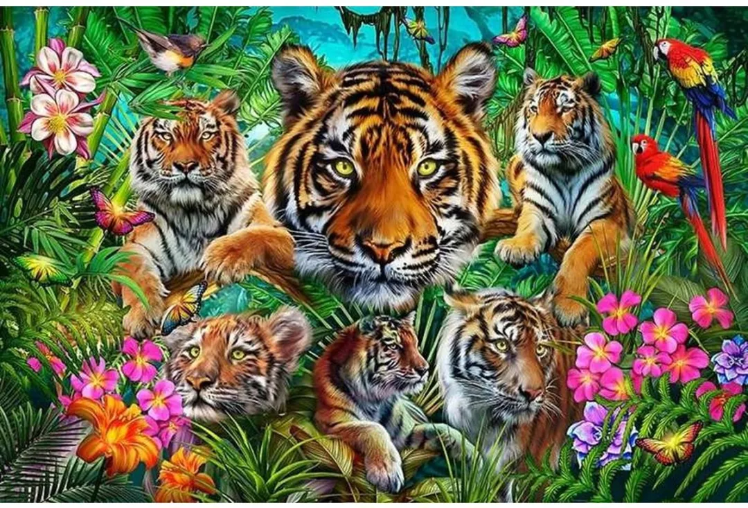Educa Tijger Jungle Puzzel 500 Stuks Multicolor