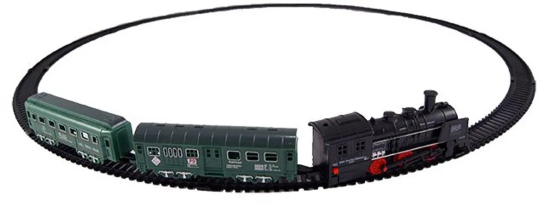 Johntoy Treinrails Klassieke Stoomtrein 13-delig - Zwart - afbeelding 3 van 5