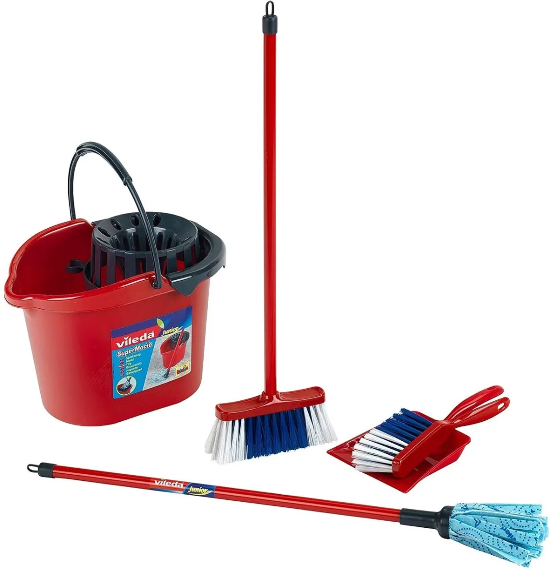Klein Toys Vileda Speelgoed Schoonmaaktrolley - Rood