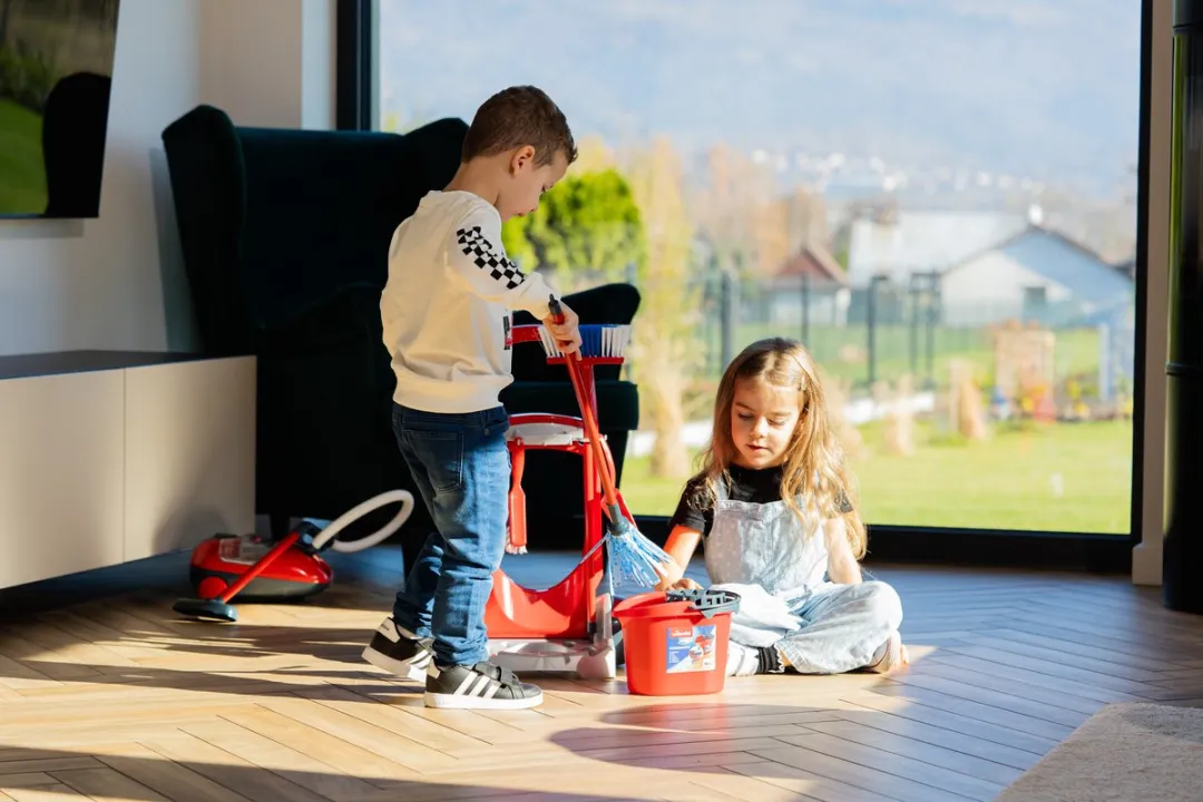 Klein Toys Vileda Speelgoed Schoonmaaktrolley - Rood - afbeelding 6 van 6