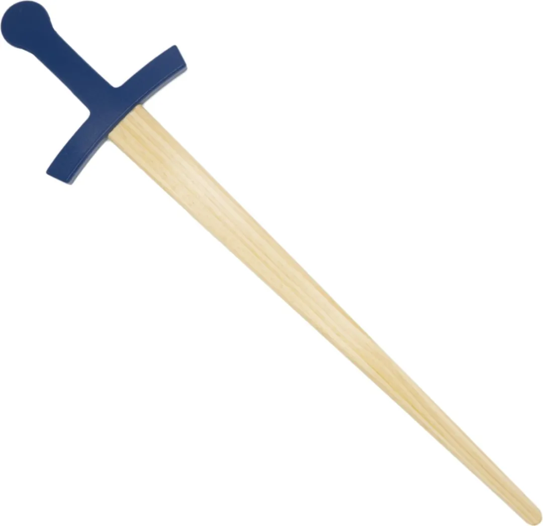 Charl's Toys Houten Zwaard met Schede - 60cm - Blauw