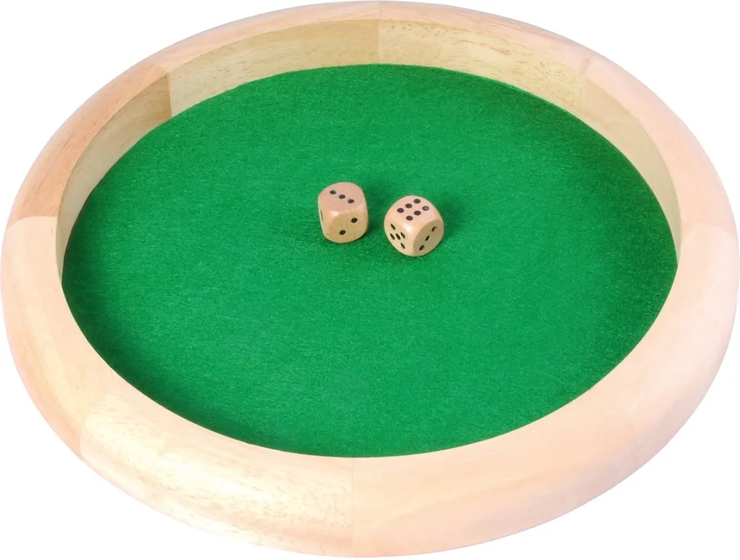 HOT Games Dobbelpiste 29cm - 2 Dobbelen - Groen