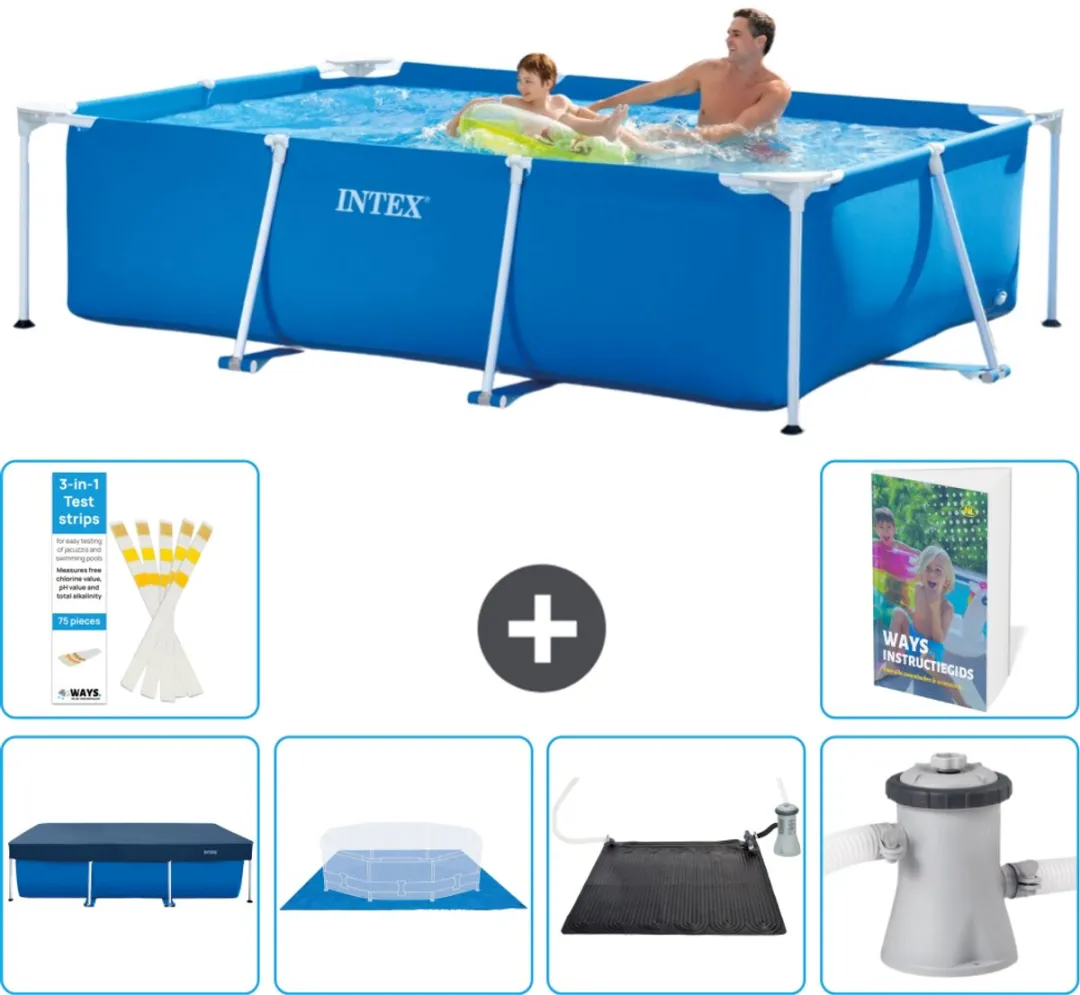 Intex Frame Zwembad 260x160cm Blauw