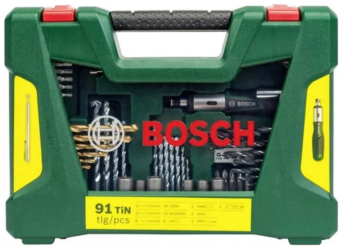 Bosch V-Line Boren & Bitset 91-delig - Hout