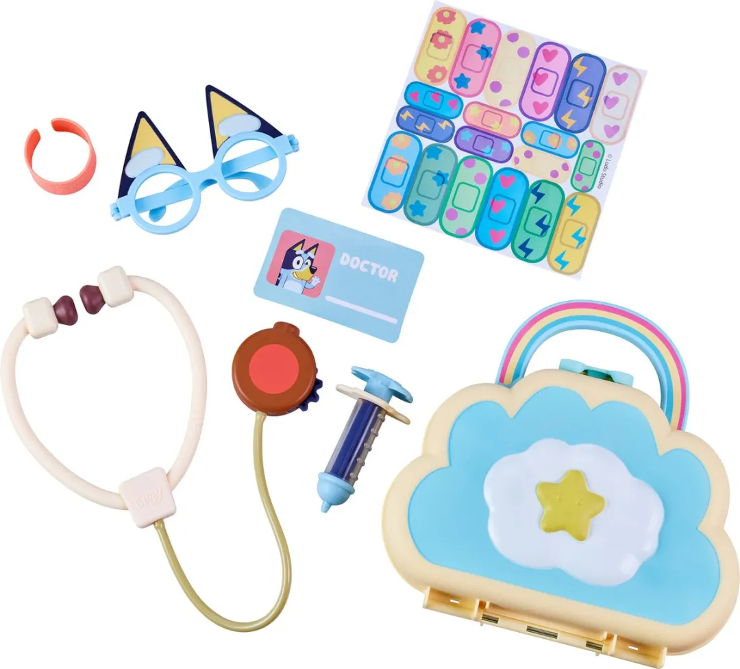 Moose Toys Bluey Dokter Speelset MS13095 - Multikleur