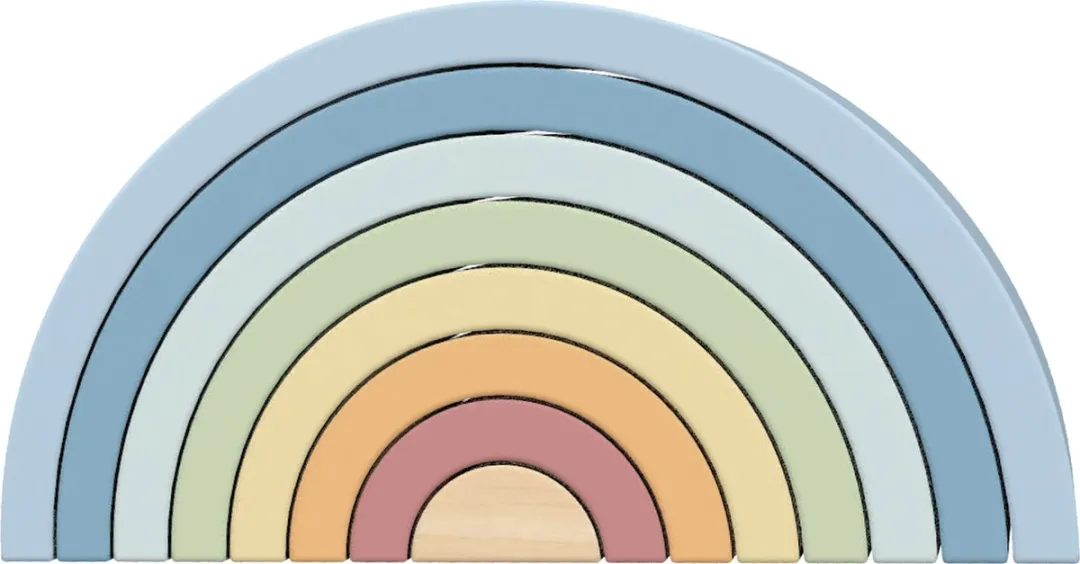 Tooky Toy Houten Regenboog Stapelaar