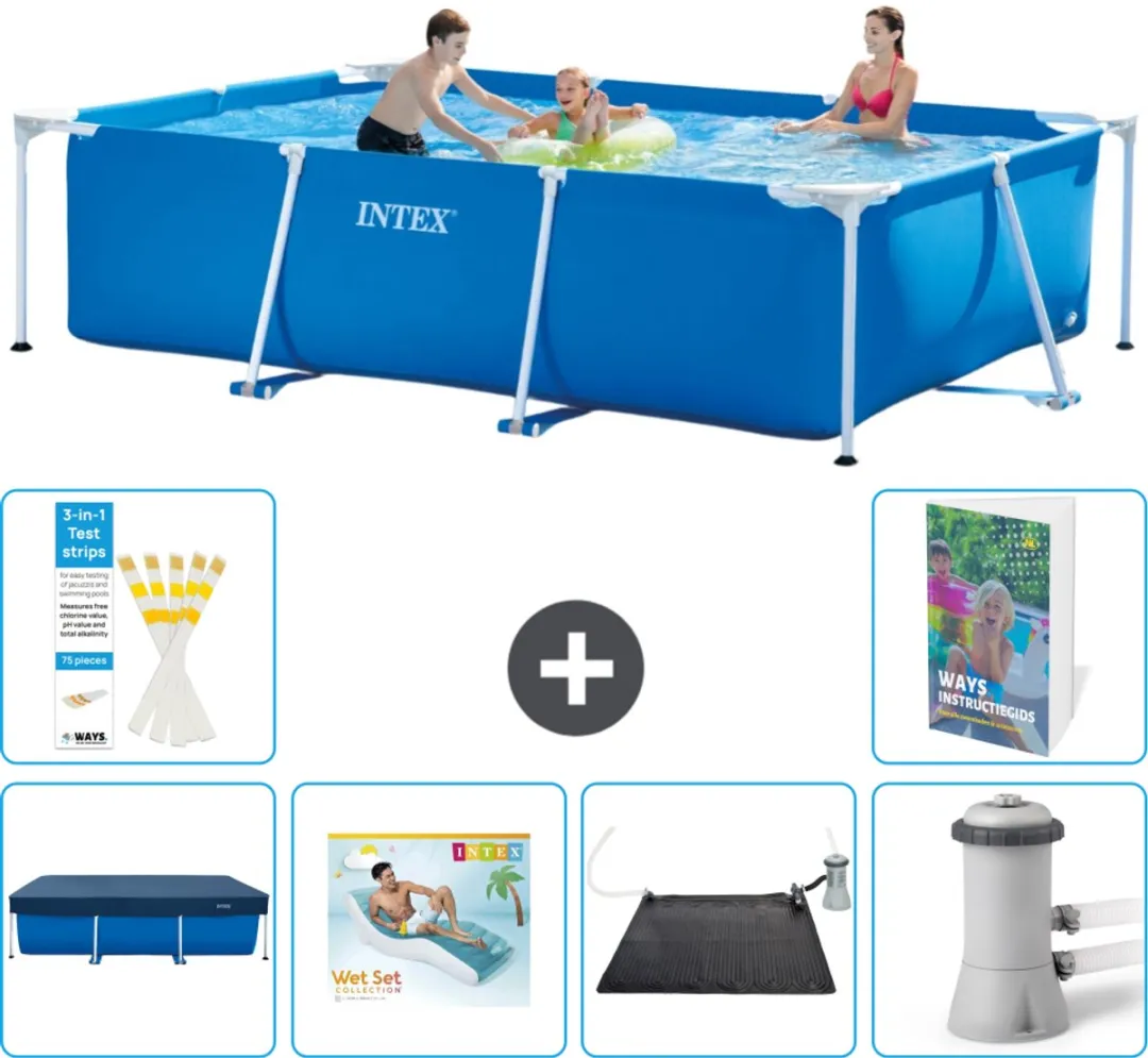Intex Rechthoekig Frame Zwembad 300x200x75cm