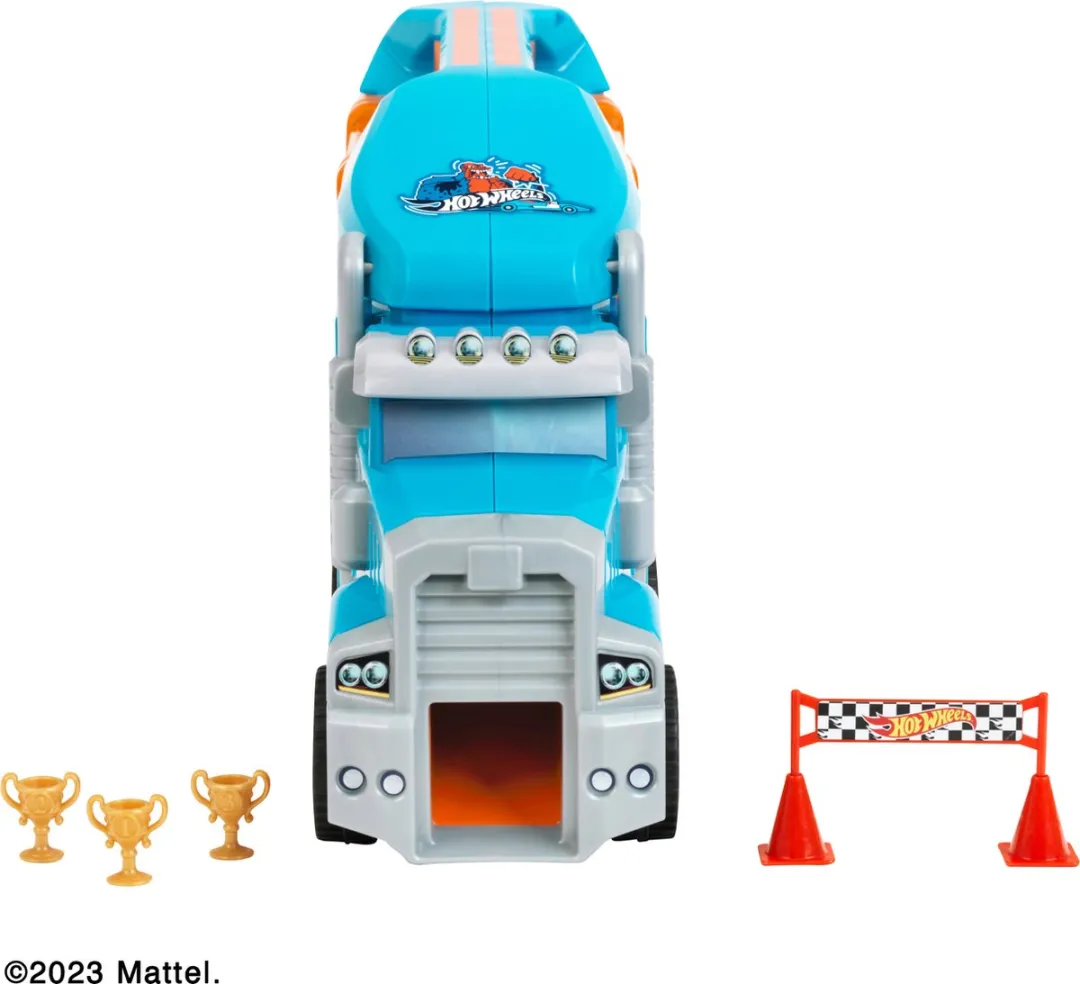 Klein Toys Hot Wheels Verzamelkoffer 2474 - 24 Auto's - Blauw/Oranje