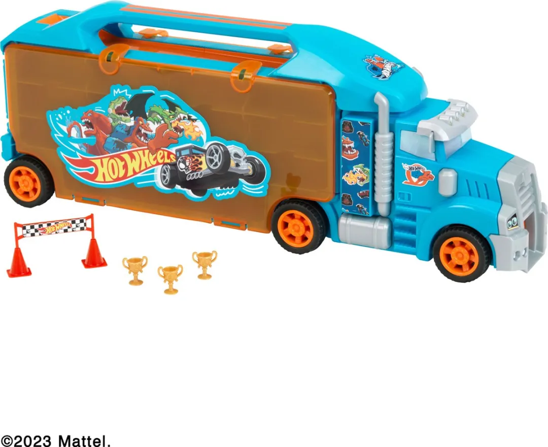 Klein Toys Hot Wheels Verzamelkoffer 2474 - 24 Auto's - Blauw/Oranje
