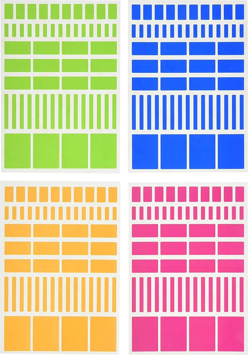 Apli Kids Gekleurde Stickers - 3D Vormen - 1052 Stuks