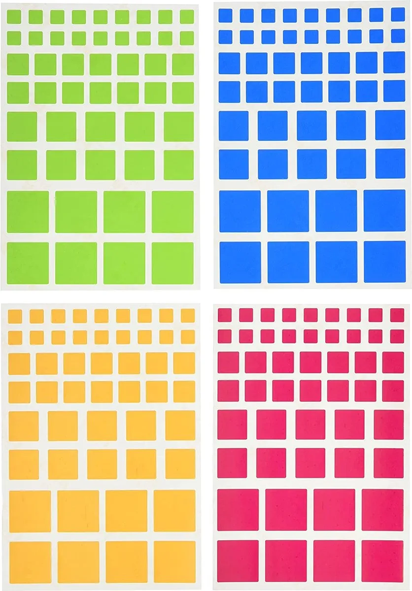 Apli Kids Gekleurde Stickers - 3D Vormen - 1052 Stuks