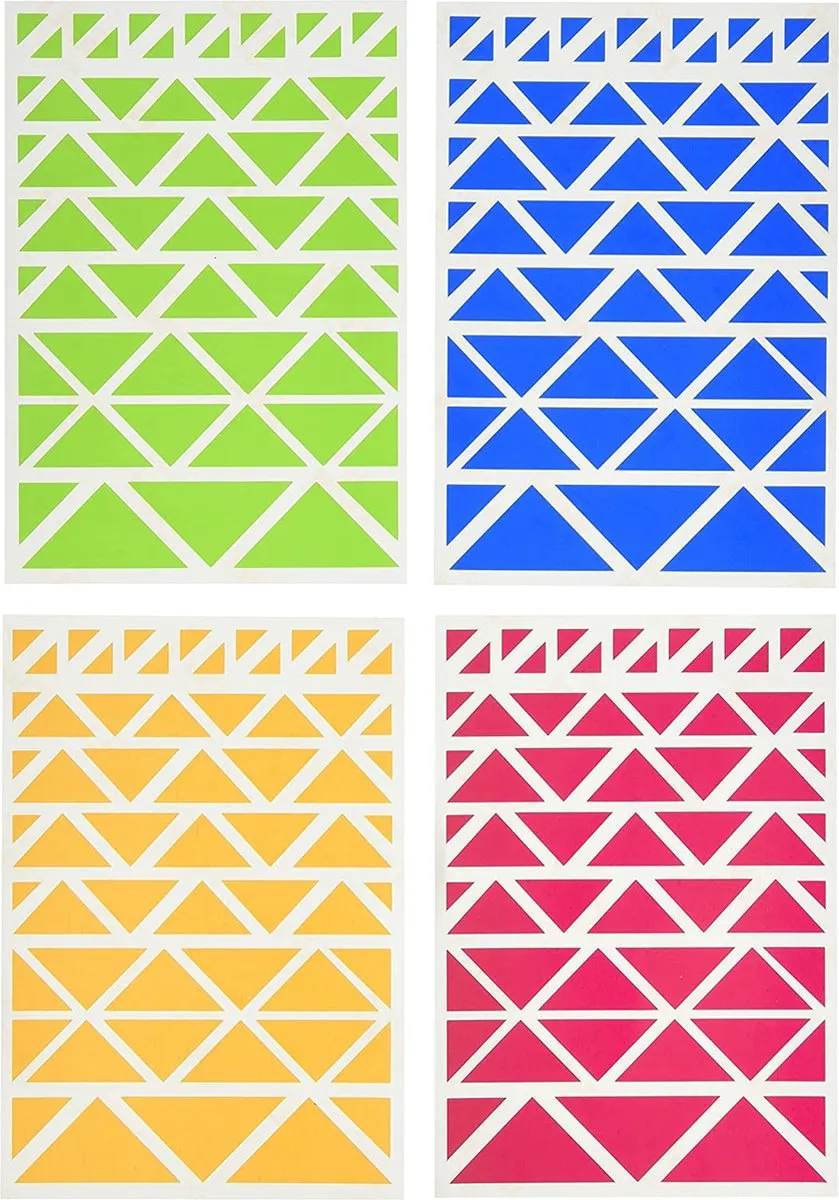 Apli Kids Gekleurde Stickers - 3D Vormen - 1052 Stuks