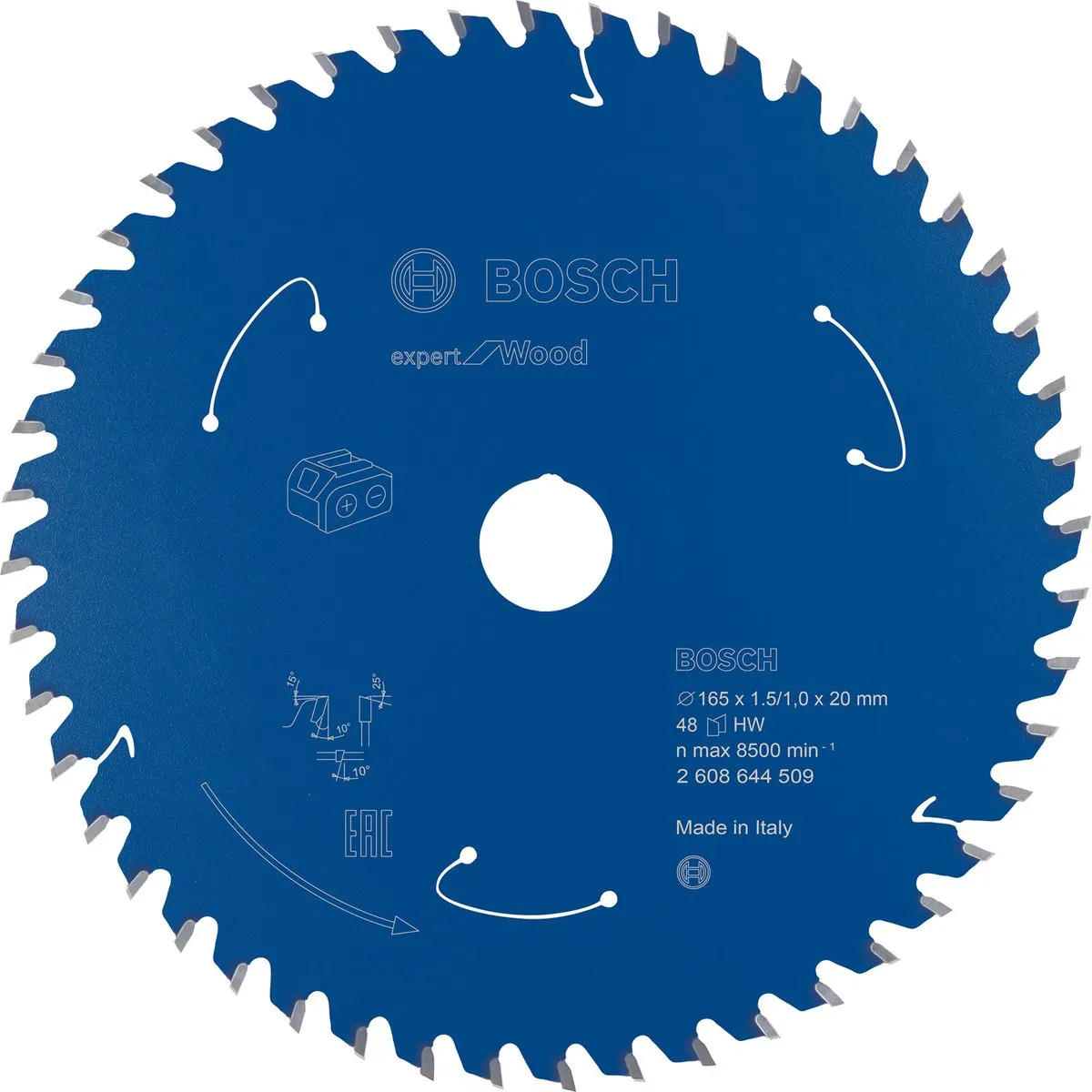 Bosch Expert 2608644509 Cirkelzaagblad 165mm - Hout - Carbide