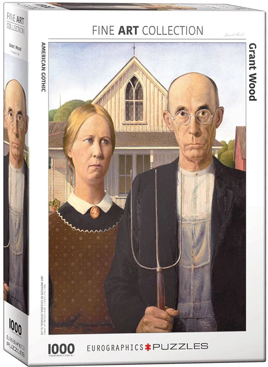 Eurographics Grant Wood American Gothic Legpuzzel 1000 Stuks - Multicolor