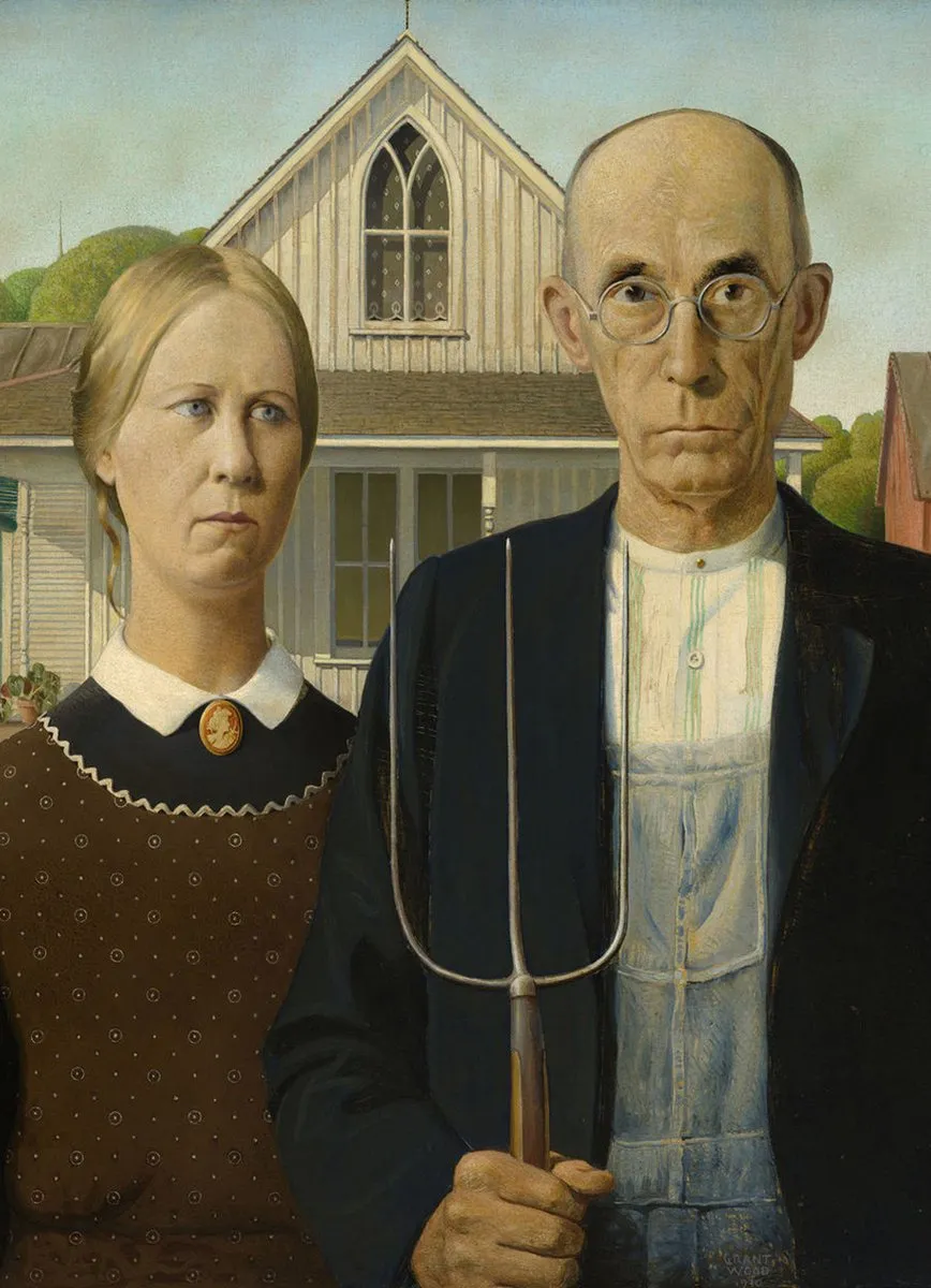 Eurographics Grant Wood American Gothic Legpuzzel 1000 Stuks