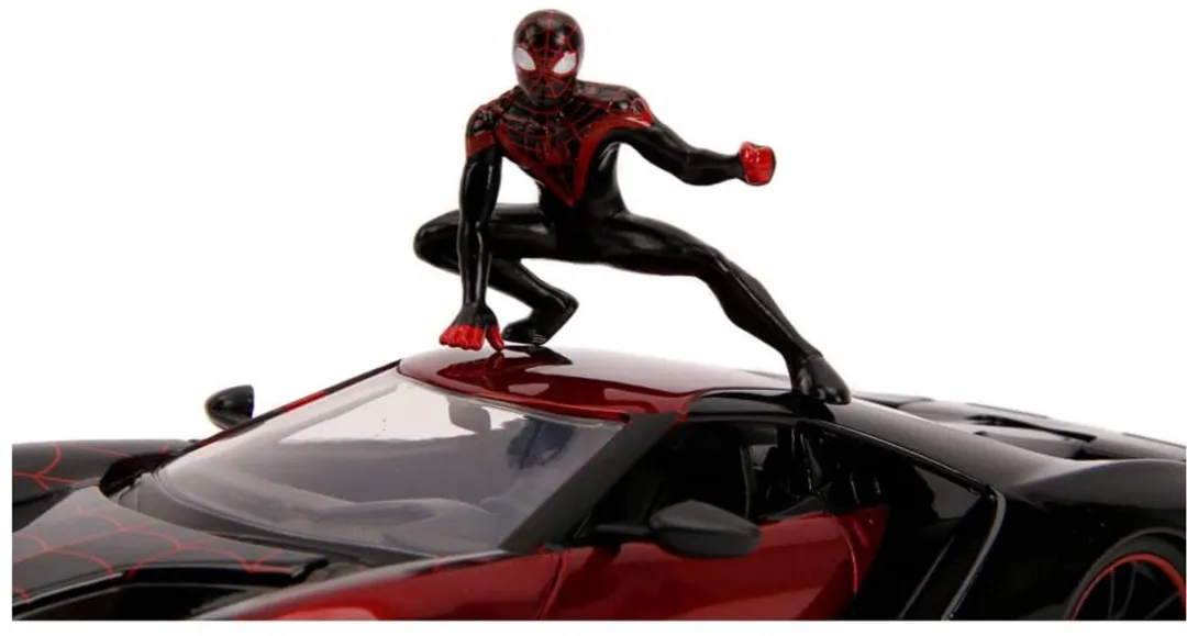 Jada Toys Spider-Man 1/24 2017 Ford GT Miles Morales Diecast Model - Multi