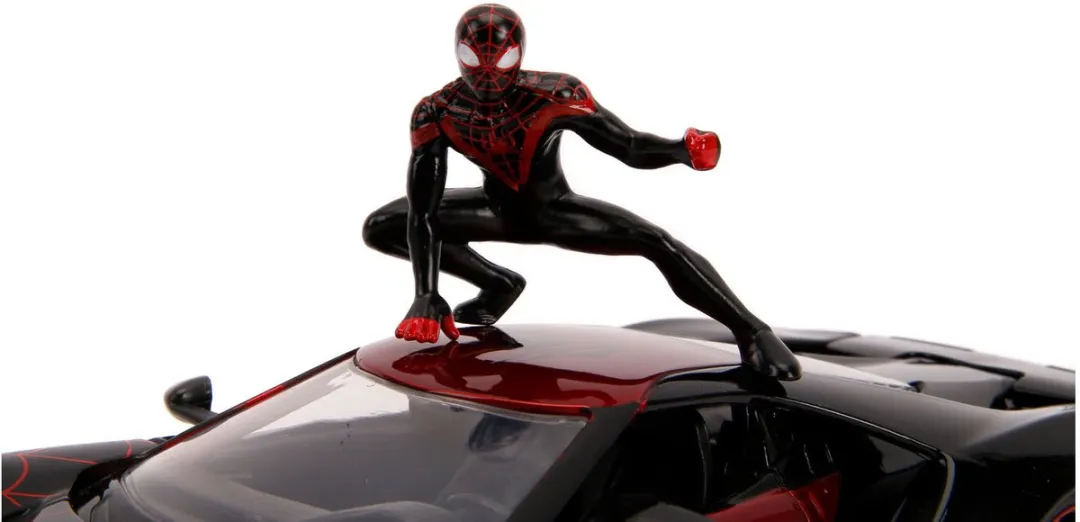 Jada Toys Spider-Man 1/24 2017 Ford GT Miles Morales Diecast Model - Multi