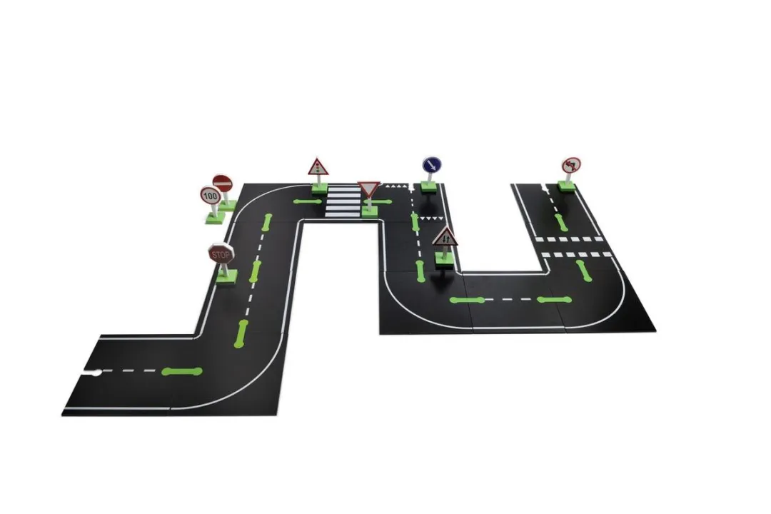 BS Toys Weg en Wagens Multicolor