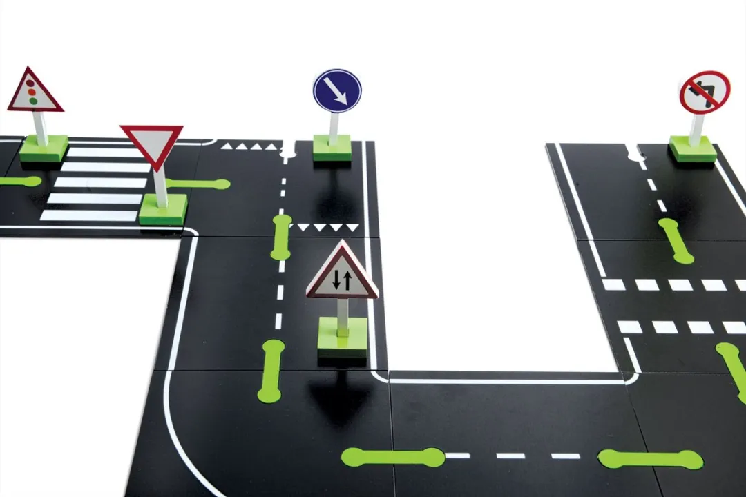 BS Toys Weg en Wagens Multicolor