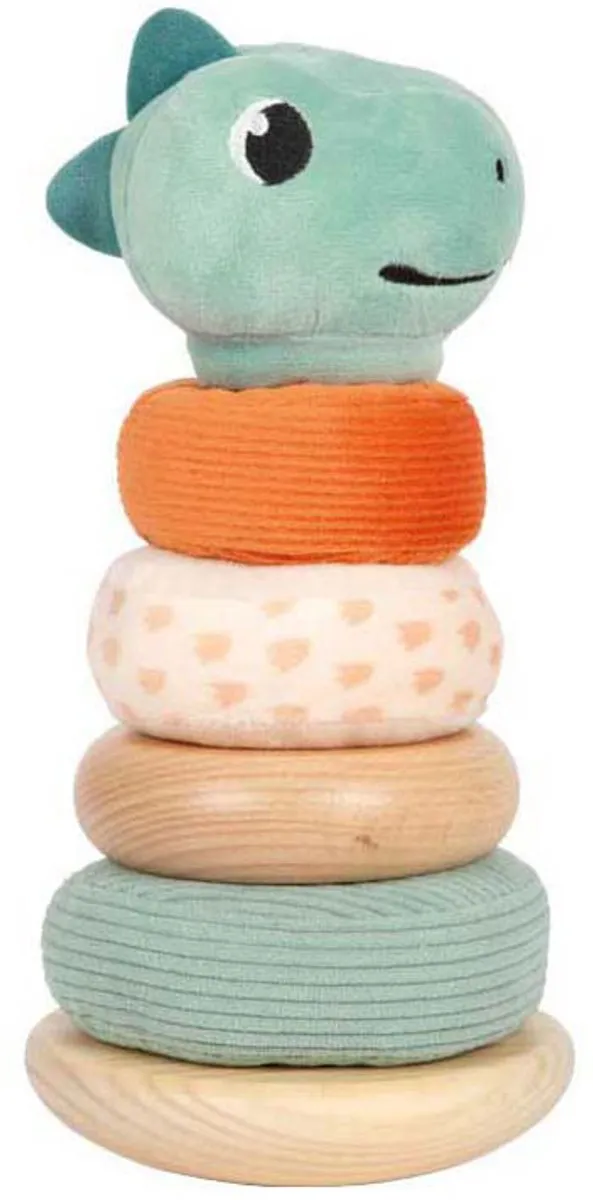 Small Foot Houten Stapeltoren Dino - 6 Stuks - Multicolor - afbeelding 6 van 6