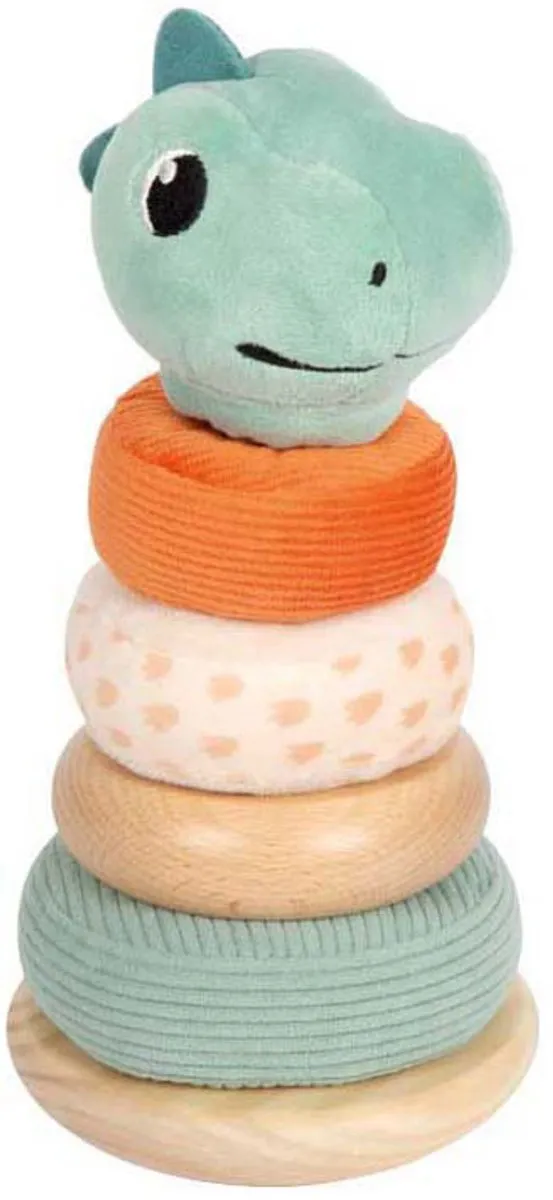 Small Foot Houten Stapeltoren Dino - 6 Stuks - Multicolor
