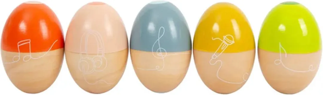 Small Foot Houten Muziekeieren Groovy Beats 12252 - 5 Stuks