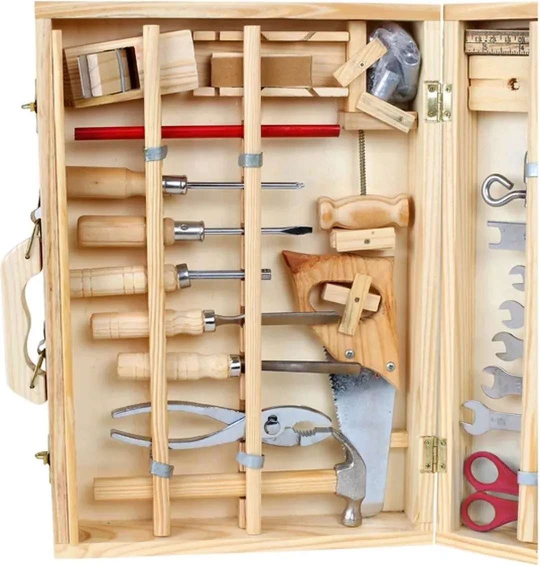 Small Foot Houten Gereedschapskist Deluxe - 48 Stuks