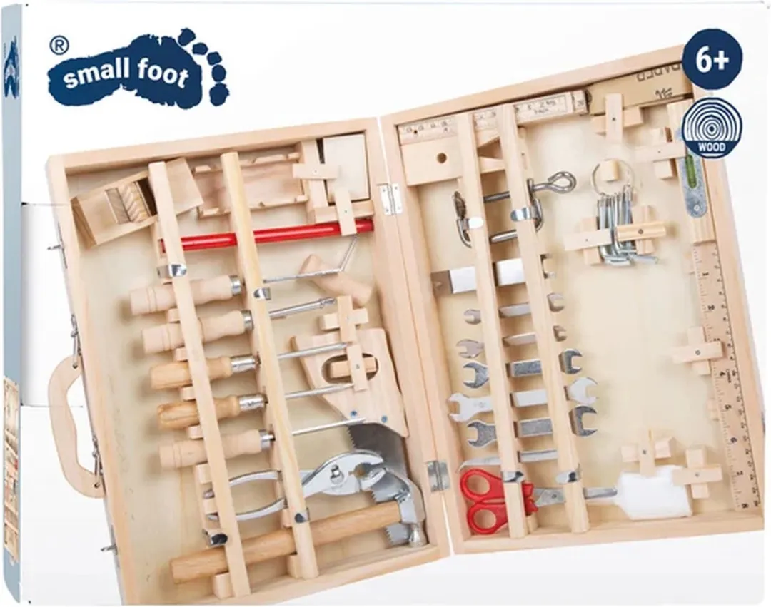 Small Foot Houten Gereedschapskist Deluxe - 48 Stuks