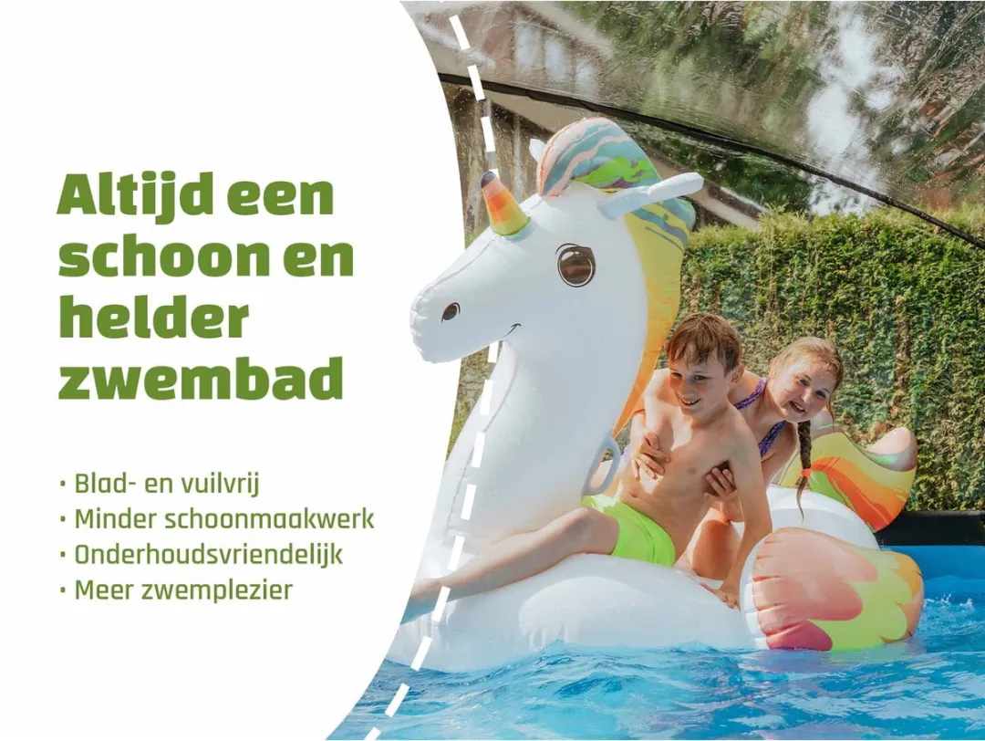 EXIT Toys Zwembadoverkapping ECO 366cm - Transparant